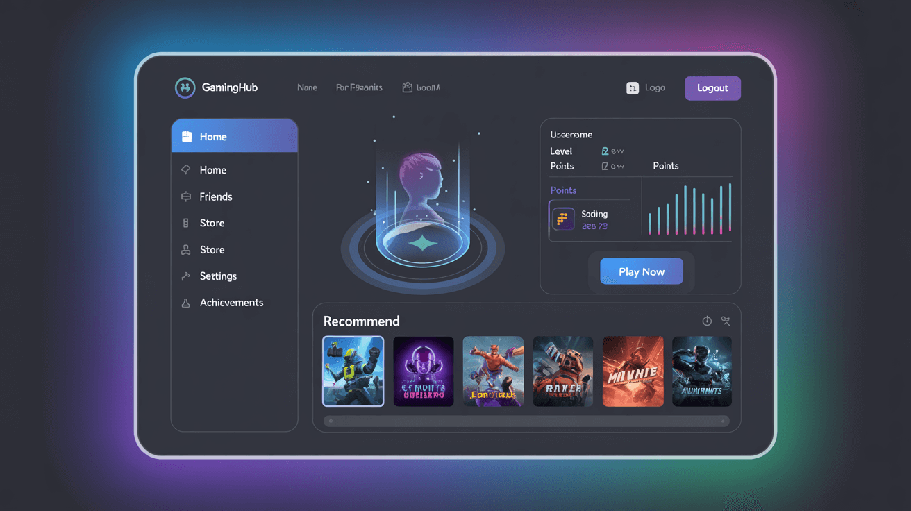 Desktop gaming interface